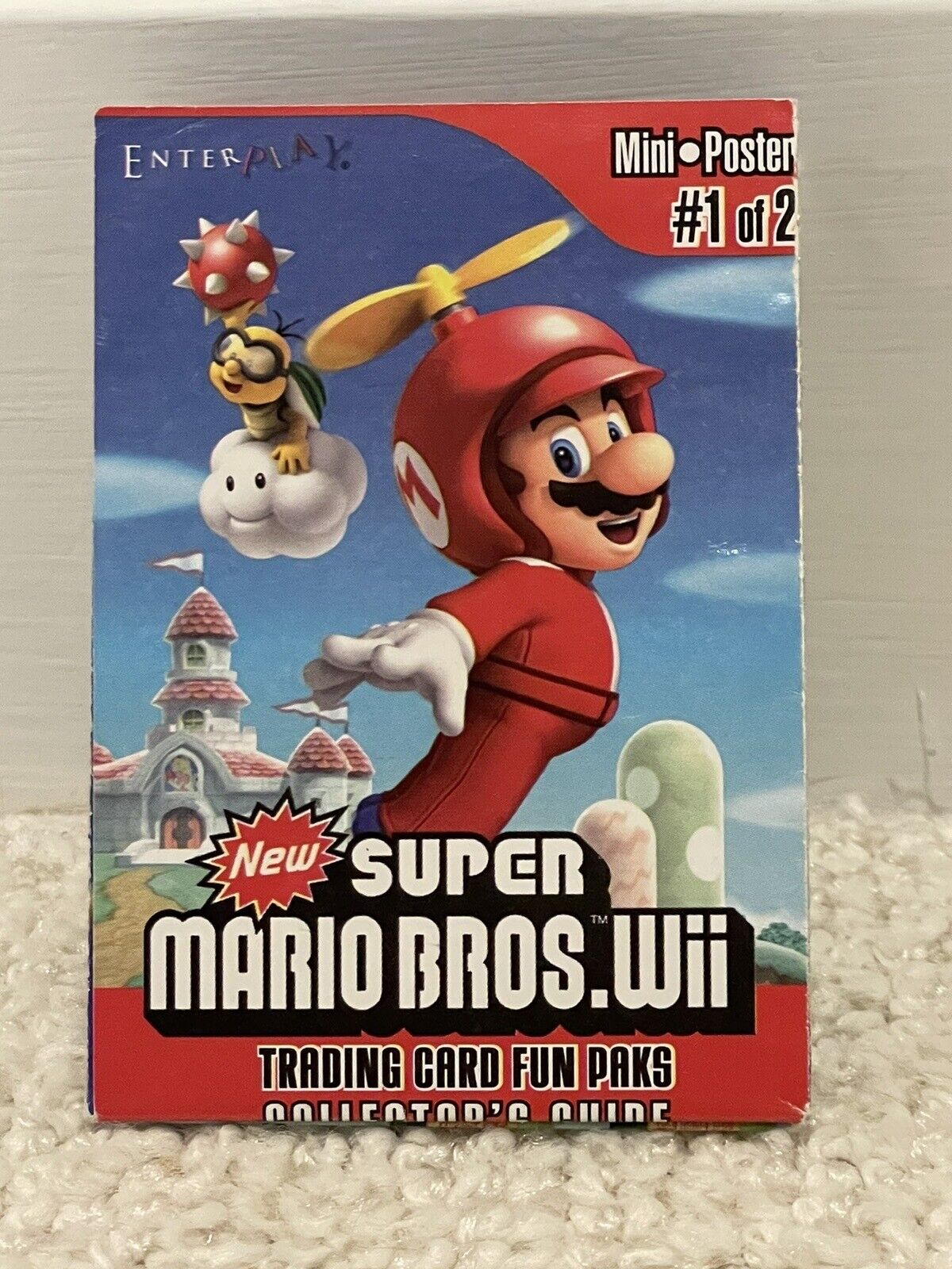 2010 Enterplay Super Mario Bros Wii Mini Poster #1 Very Rare