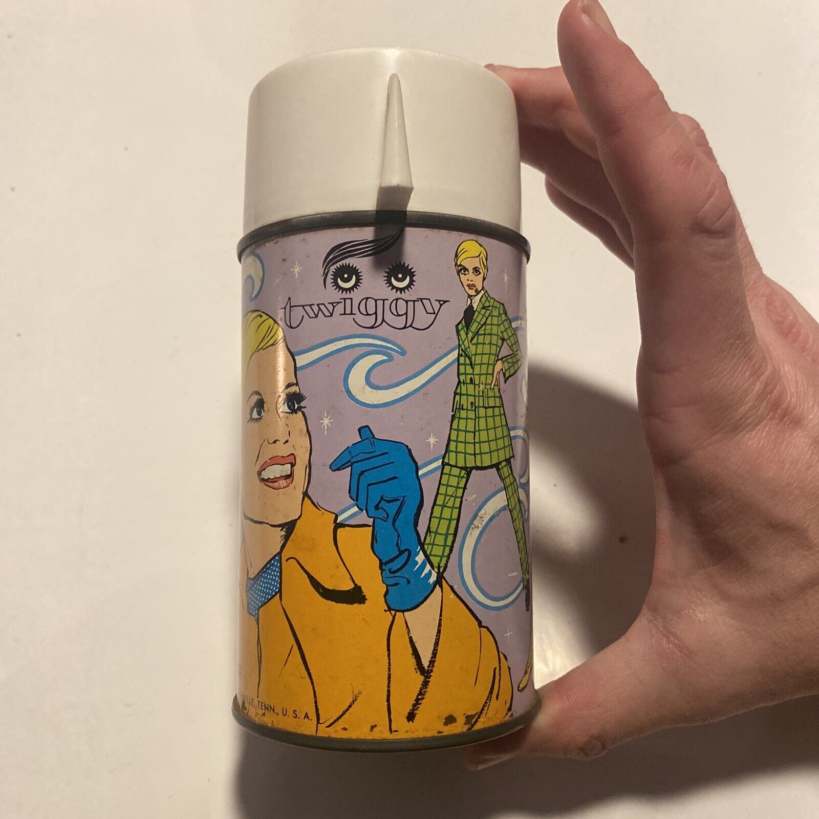 Vintage Twiggy Thermos Bottle For Lunch Box