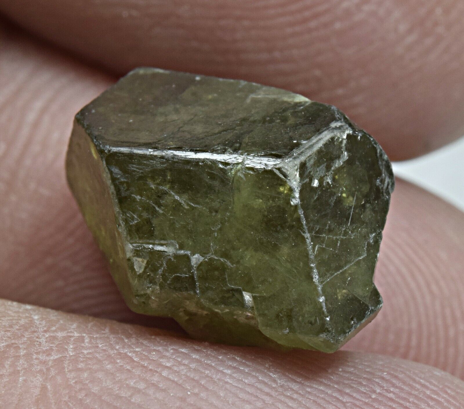 13 Carat Demantoid Garnet Crystal From Afghanistan 