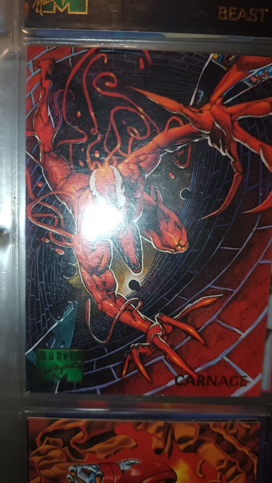 1995 marvel masterpieces carnage