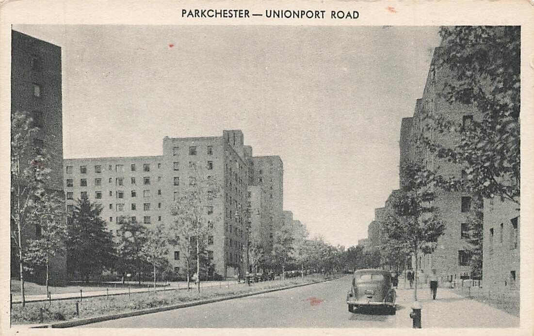 c1940s Parkchester Unionport Road Car Fire Hydrant The Bronx NY P403