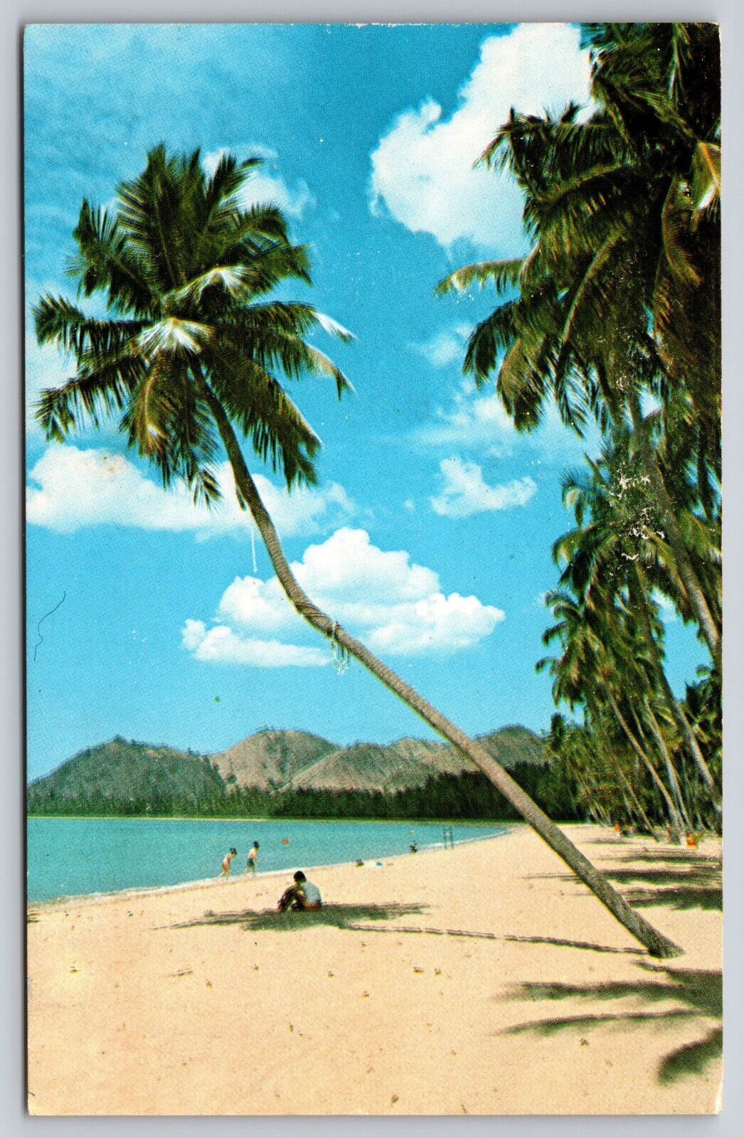 Postcard Puerto Rico Anasco\'s public beach Caribbean 1V