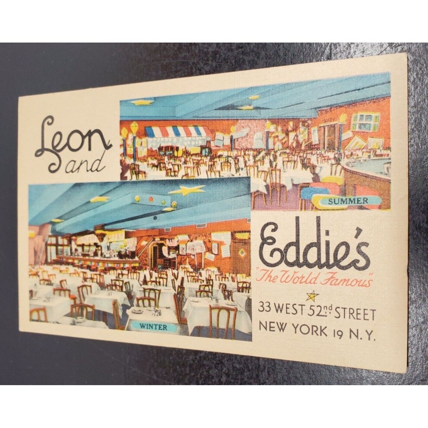 Leon & Eddie\'s Vintage Postcard - NYC Restaurant & Entertainment Venue