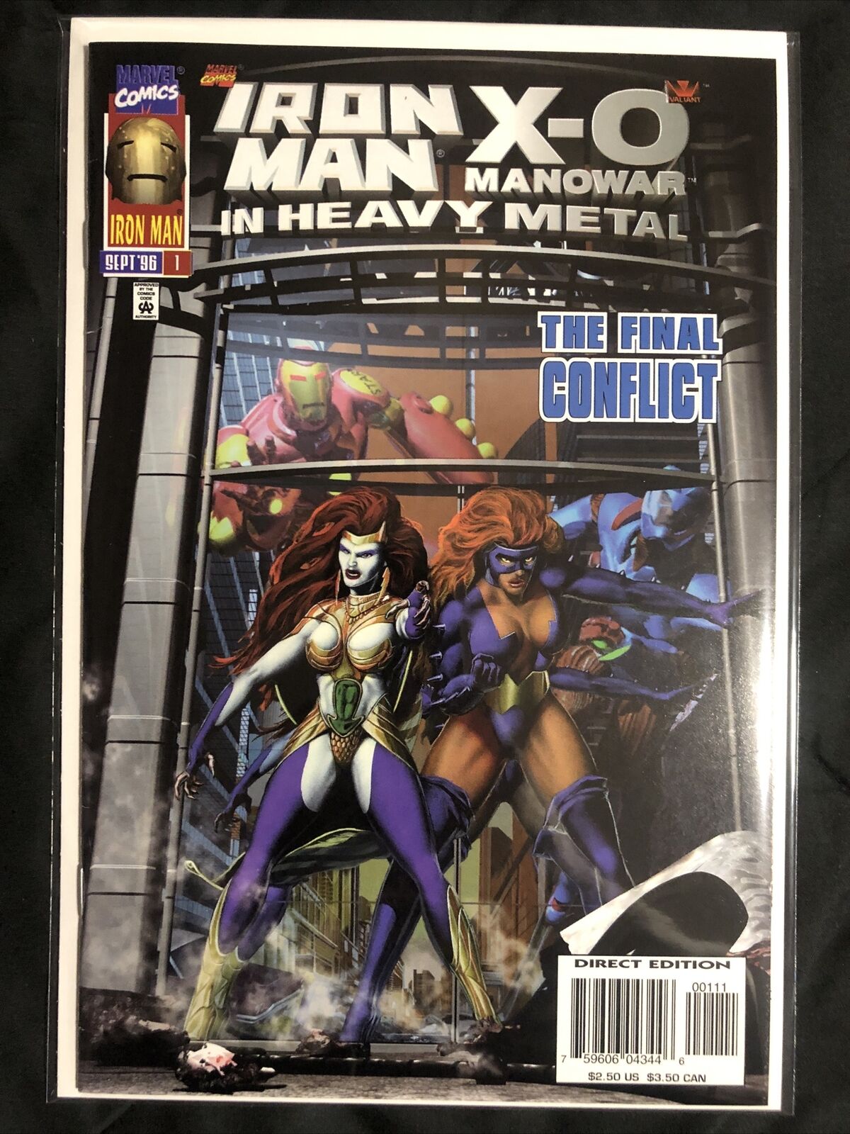 Iron Man X-O Manowar #1 Marvel 1996 BAGGED BOARDED
