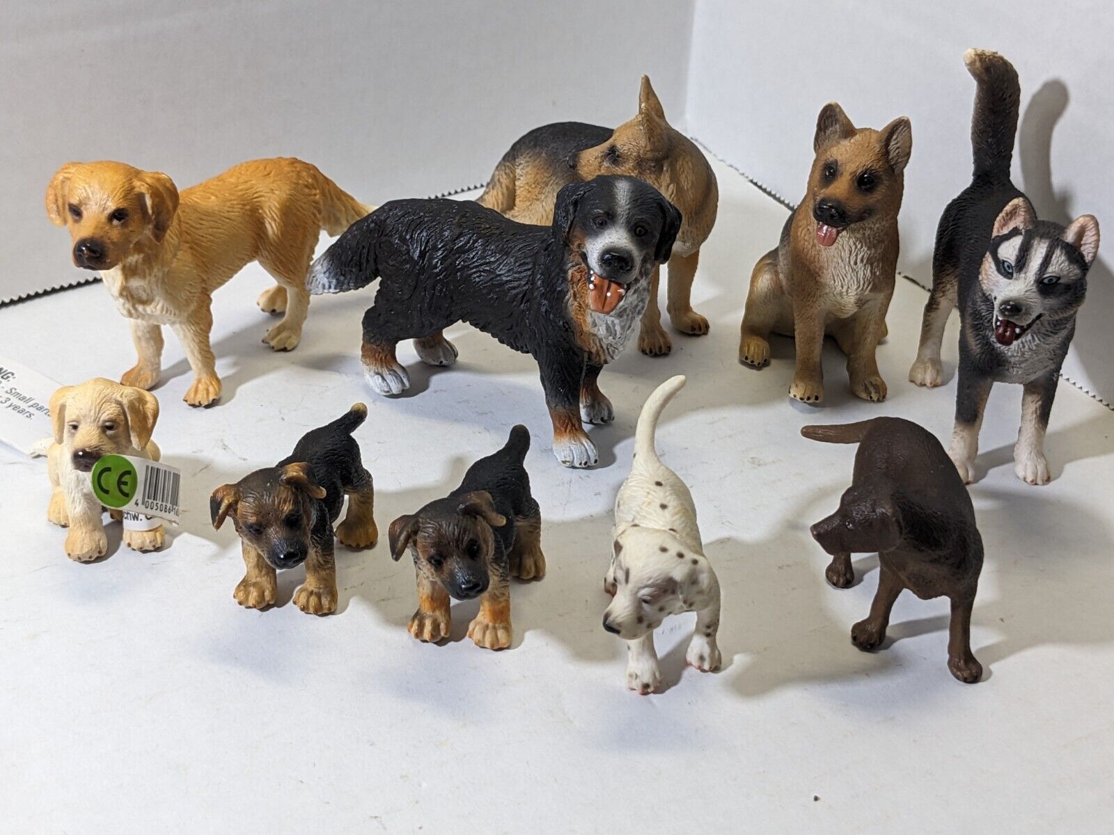 Schleich Lot of 10 Dogs and Puppies Animals Figurines Zoo