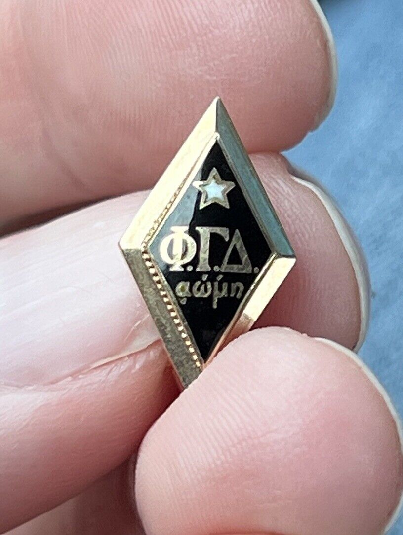 Antique 10K-14K Gold Phi Gamma Delta Fraternity Badge Pin
