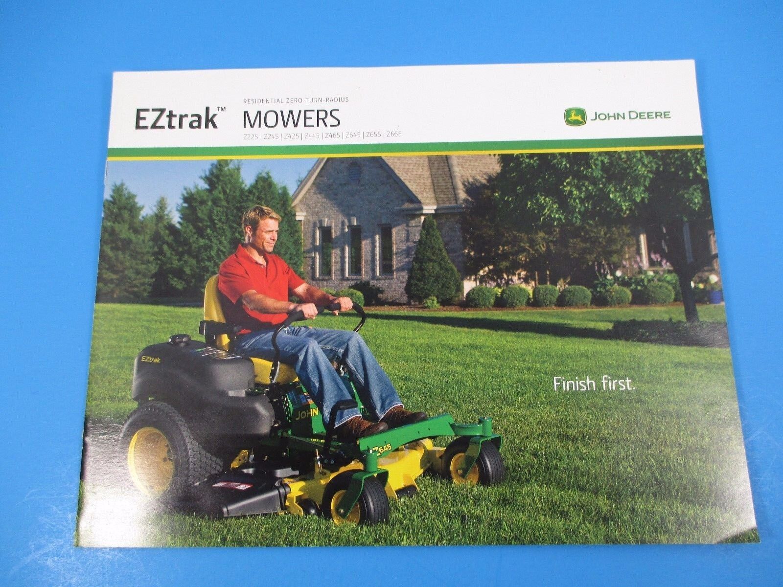 Original John Deere Sales Brochure EZtrak Residential Zero Turn Radius Mow M1344