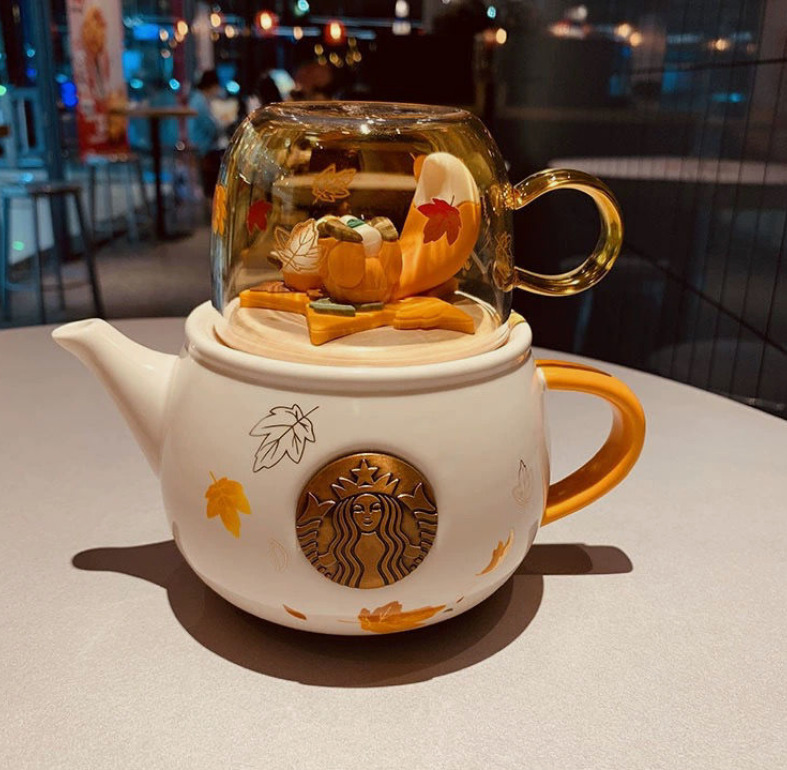 Starbucks China Ceramic Teapot Series Cup Set Halloween Christmas Gifts