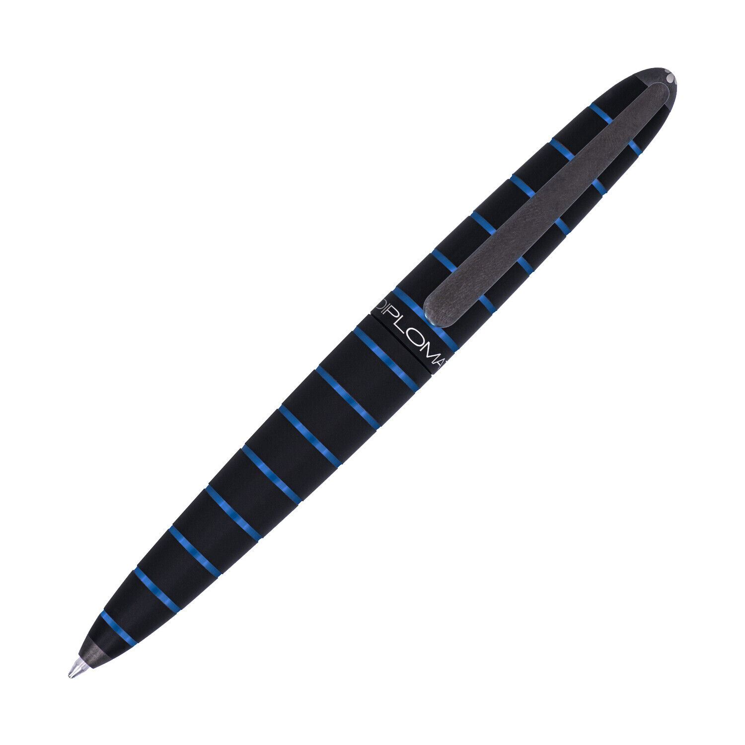 Diplomat Elox Ballpoint Pen in Ring Black/Blue - NEW in Original Box D40352040