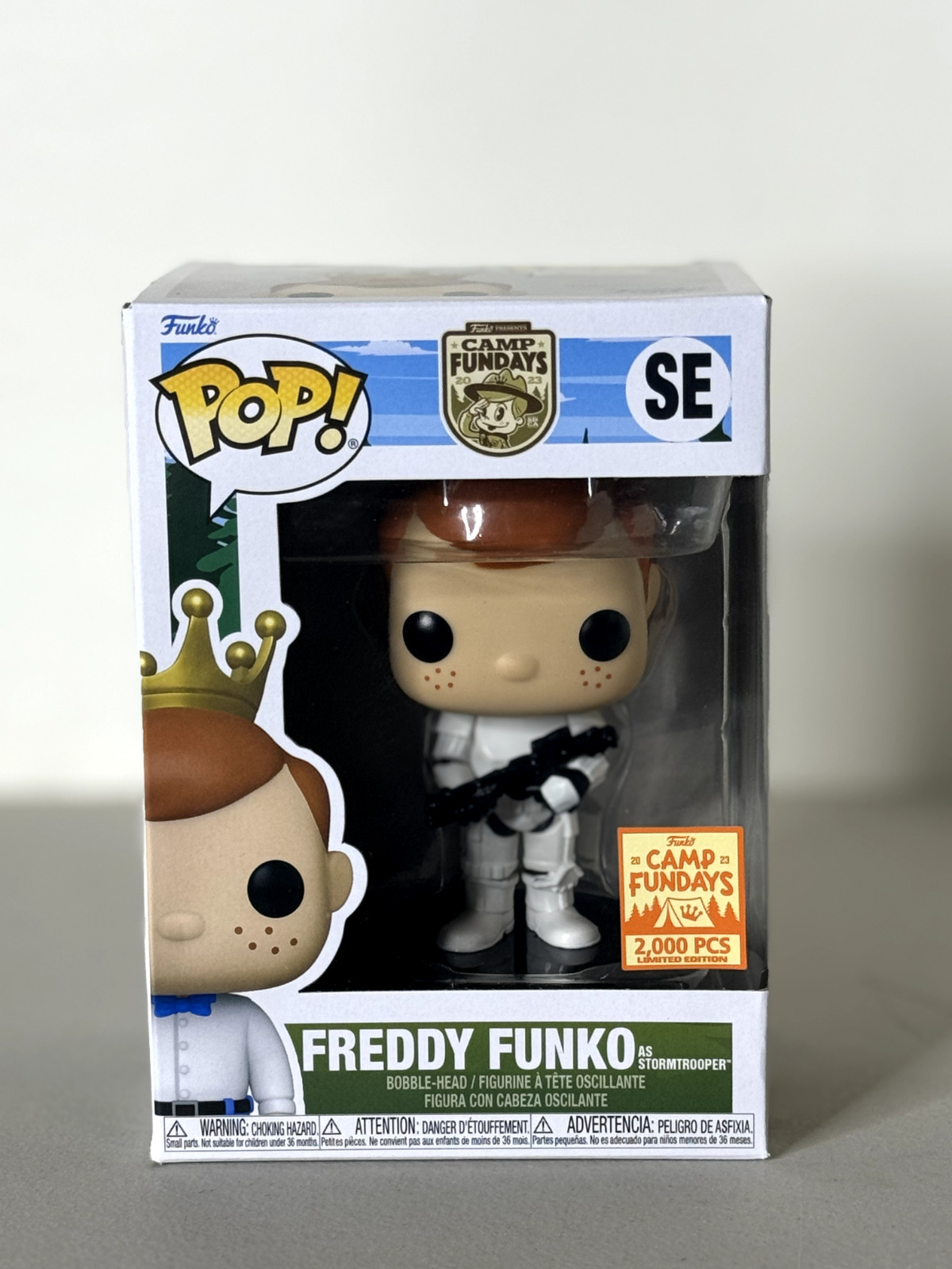 Funko PoP Camp Fundays Freddy Funko as Stormtrooper Vinyl Collectible