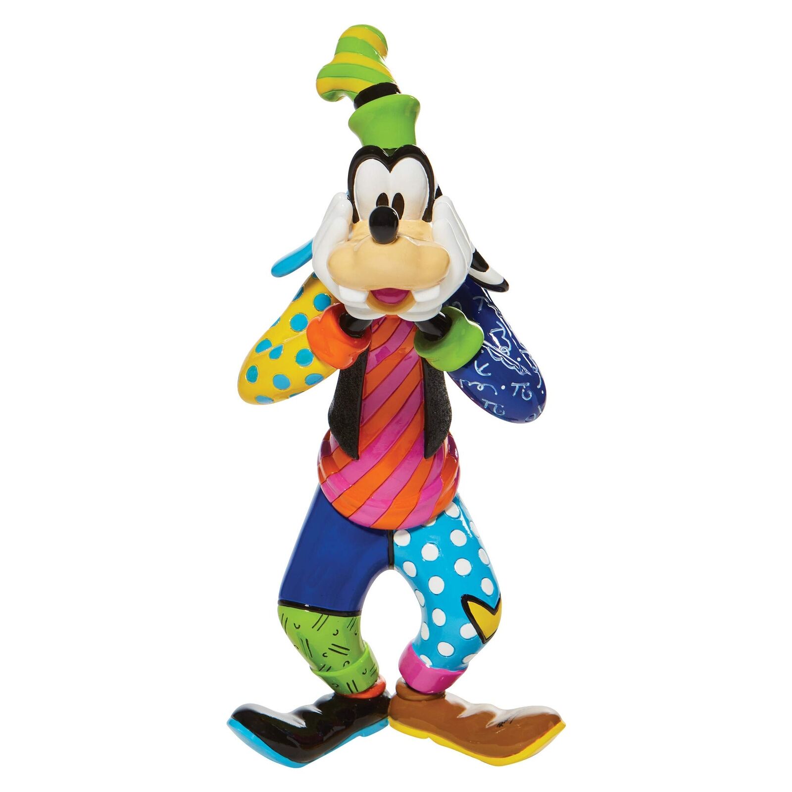 Disney by Romero Britto Goofy Figurine, 10.4 Inch, Multicolor