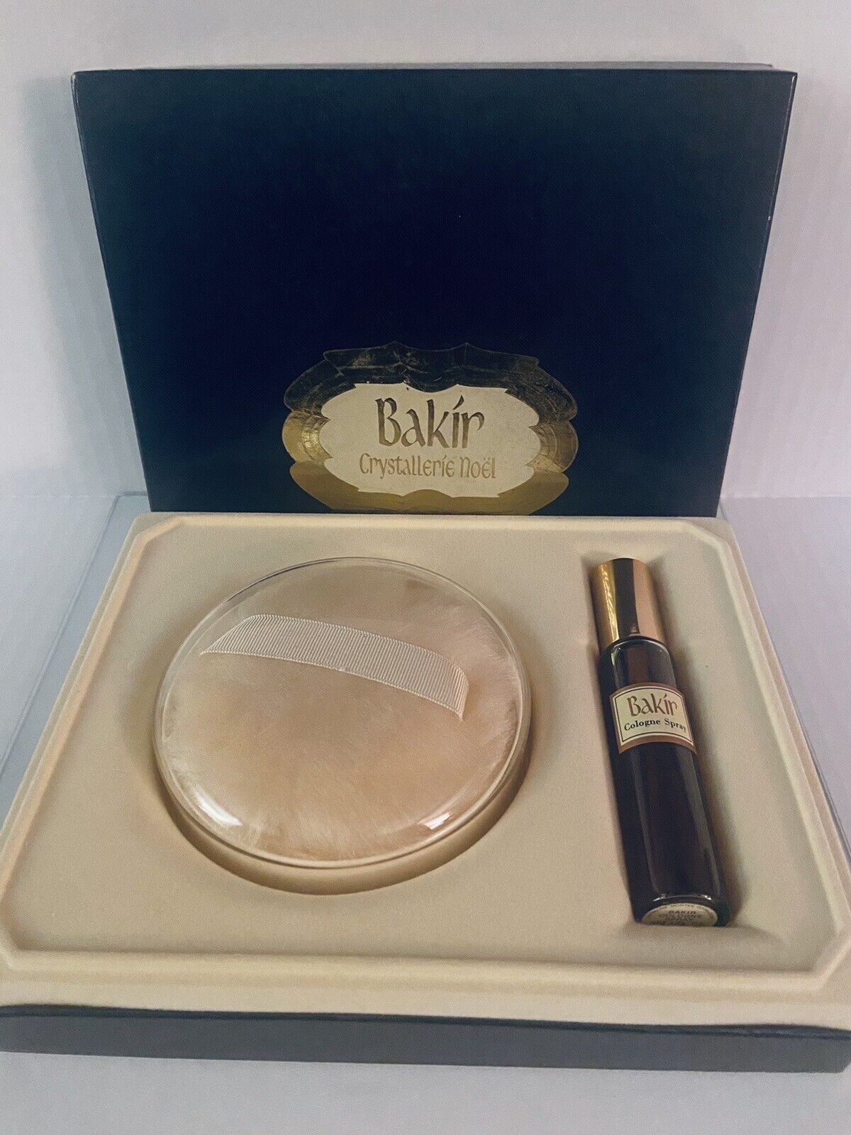 Vintage-Germaine Monteil Bakir -Cologne/Perfume Set 1oz 80% Full + 3oz Powder