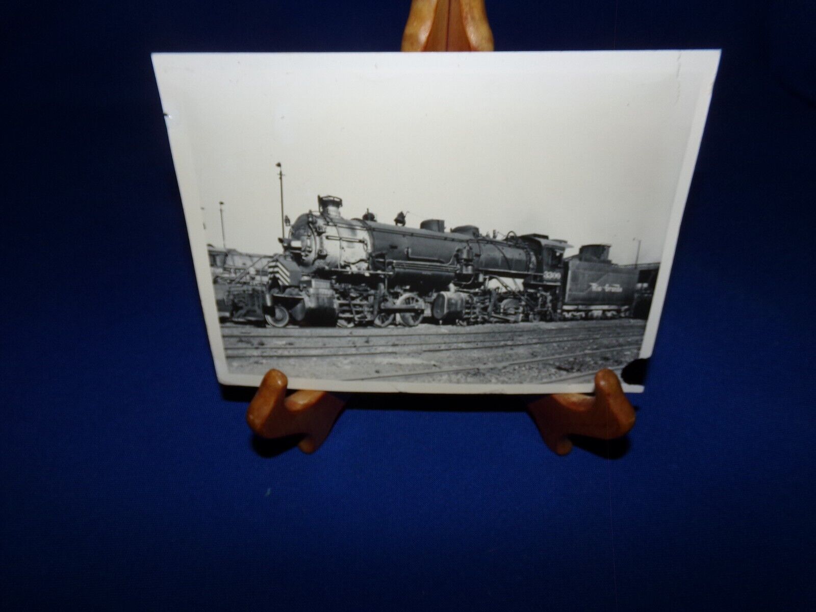 VINTAGE TRAIN ENGINE PHOTO PHOTOGRAPH - RIO GRANDE WESTERN 3300 - 1945