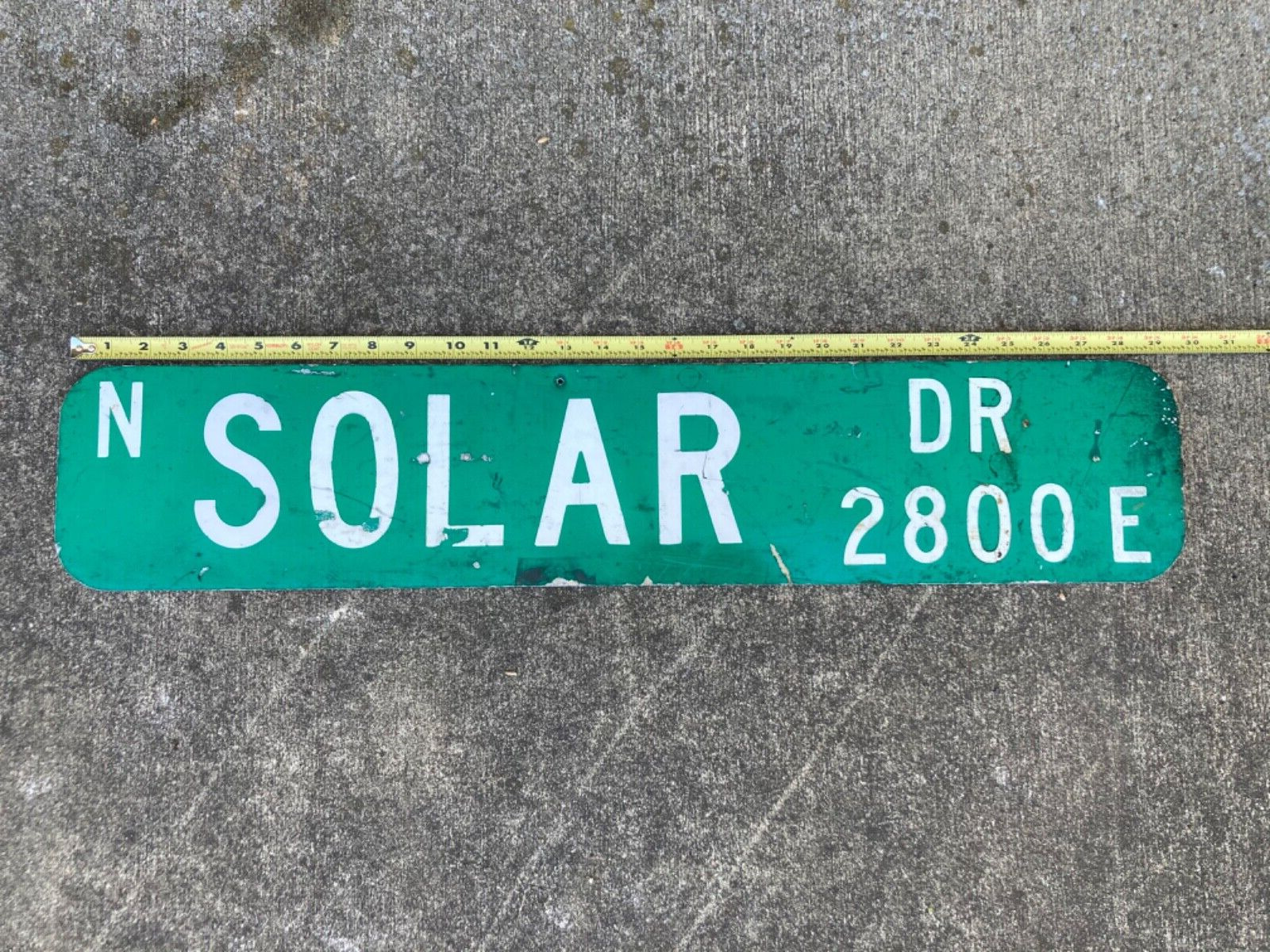 authentic road sign SOLAR DR vintage sign
