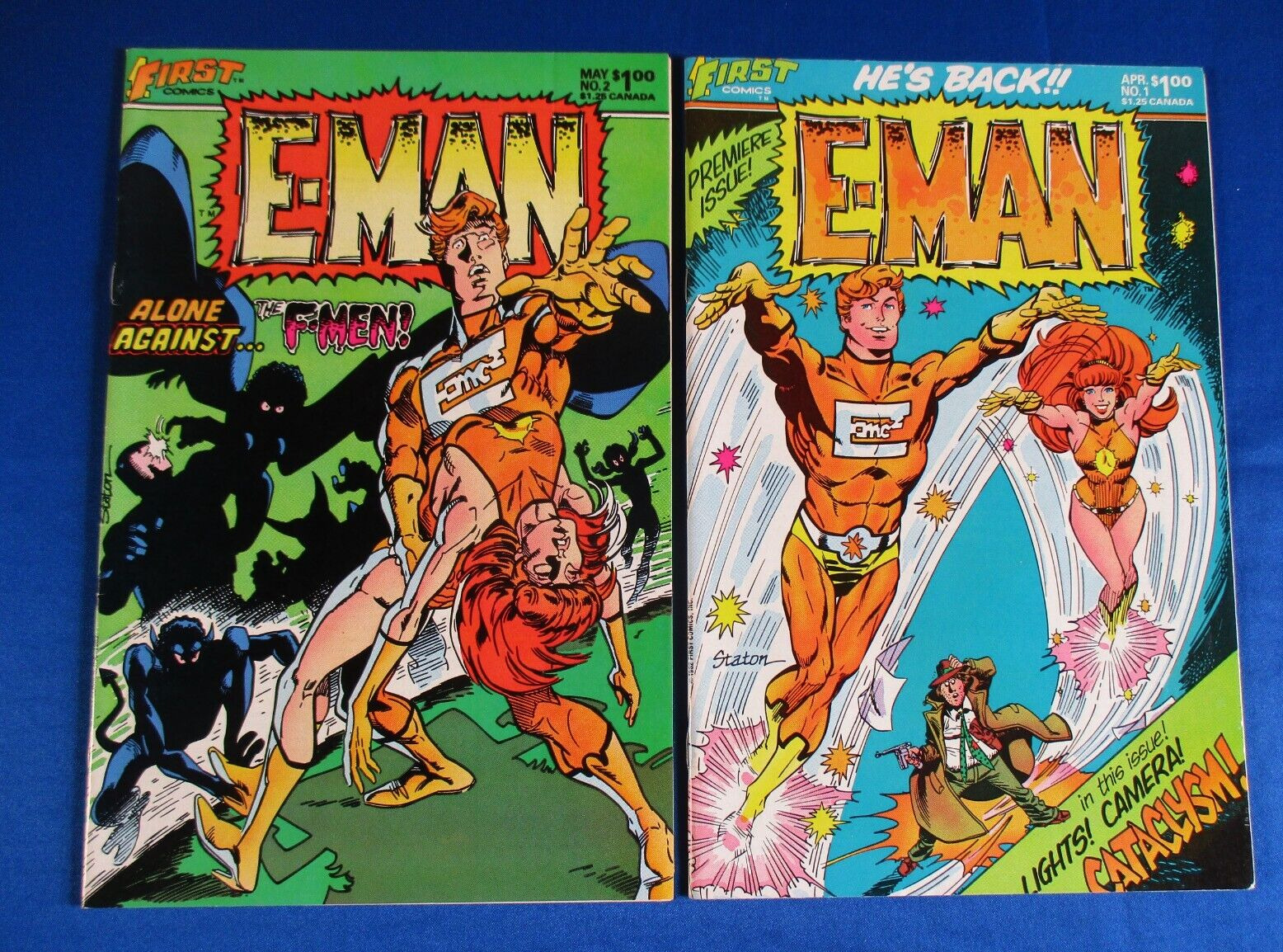 E-Man # 1 2 First Comics High Grade Books Bronze Age 1983