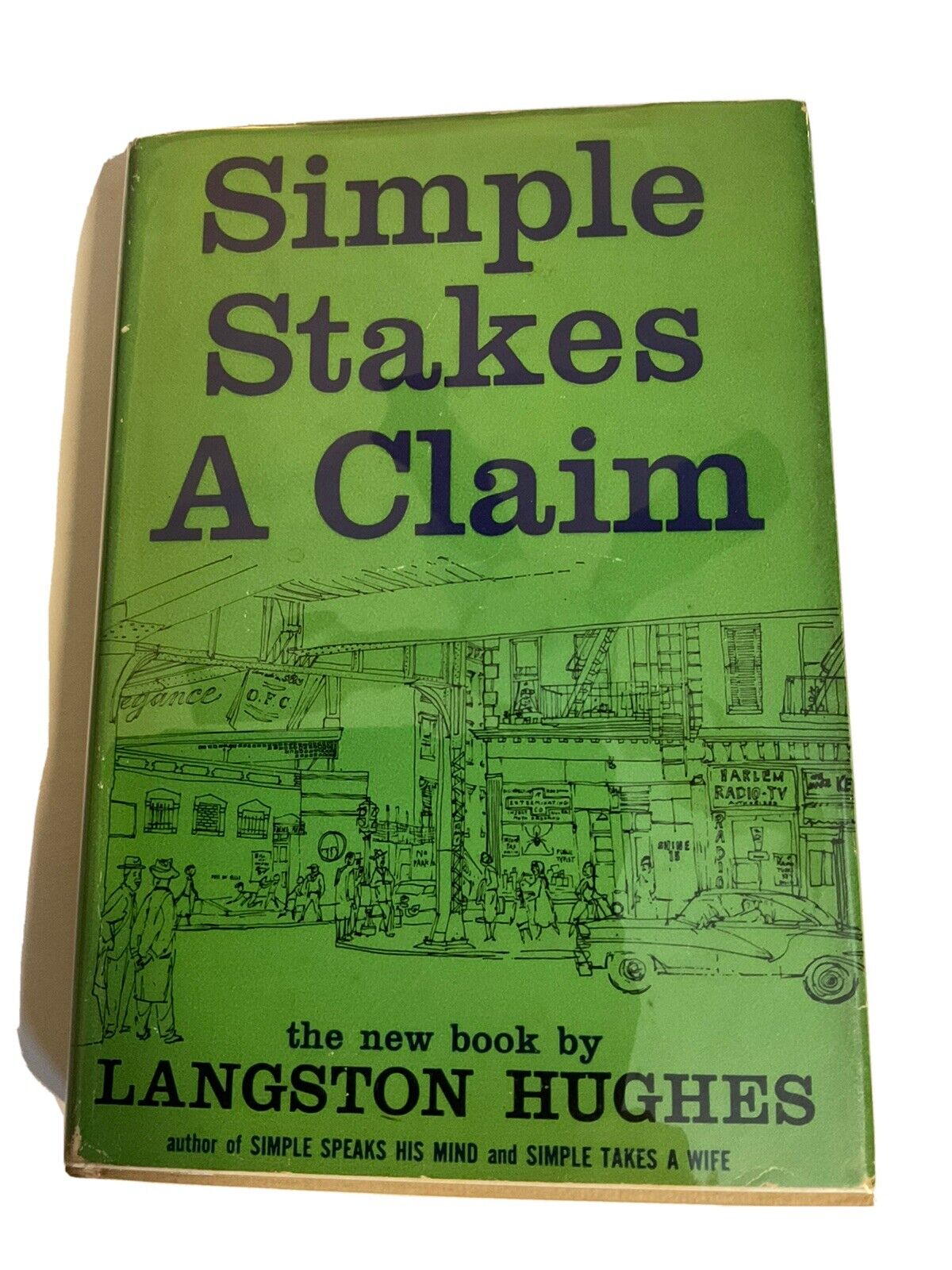 SIMPLE STAKES A CLAIM BY LANGSTON HUGHES 1957 HC/DJ FIRST EDITION BLACK STORIES