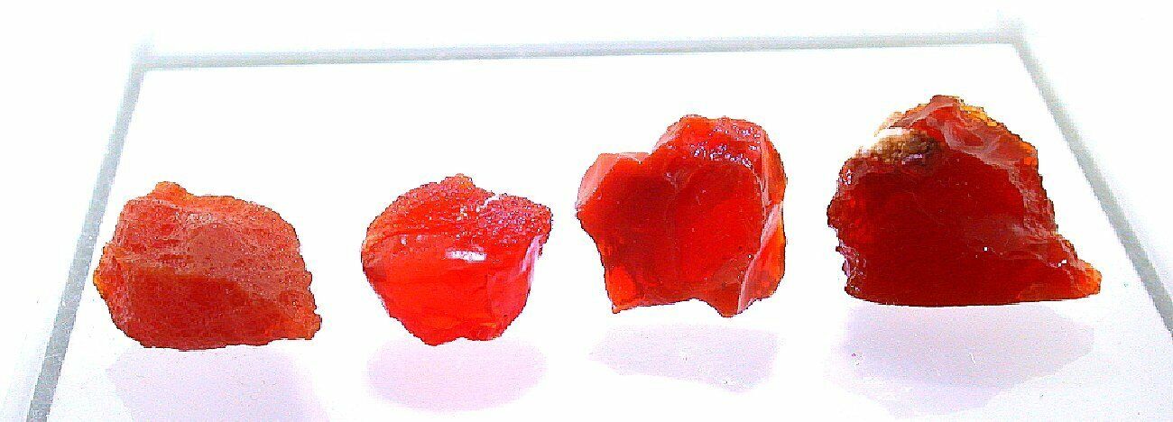 10 Grams 50 Carats 4 Mexican RARE Red Fire Precious Opal Facet Cab Rough EBS1202