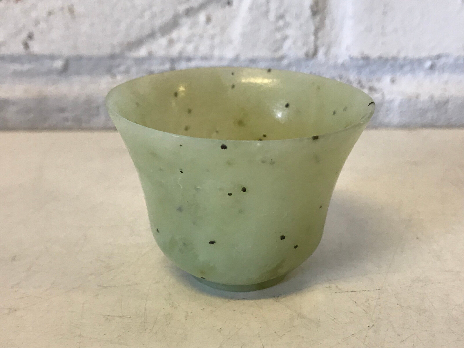 Vintage Possibly Antique Small Chinese Jade Cup