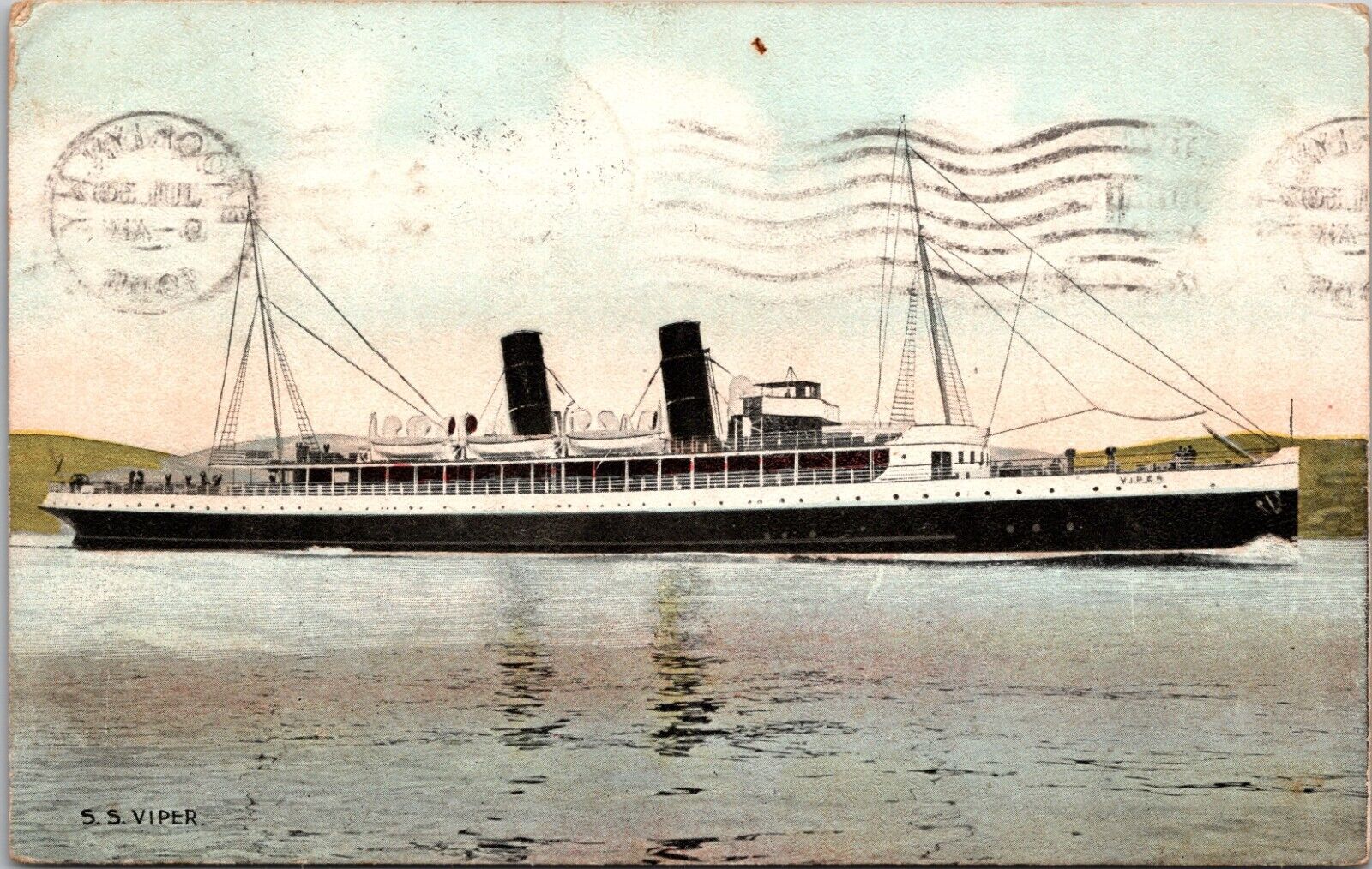Postcard-SS 'Viper' Steamship