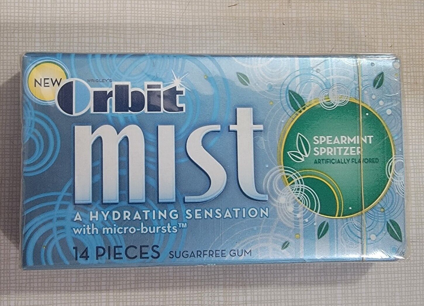 1-Orbit Mist SPEARMINT SPRITZER Gum Collector Pack HTF/ Discontinued/Exp.2010☆☆☆