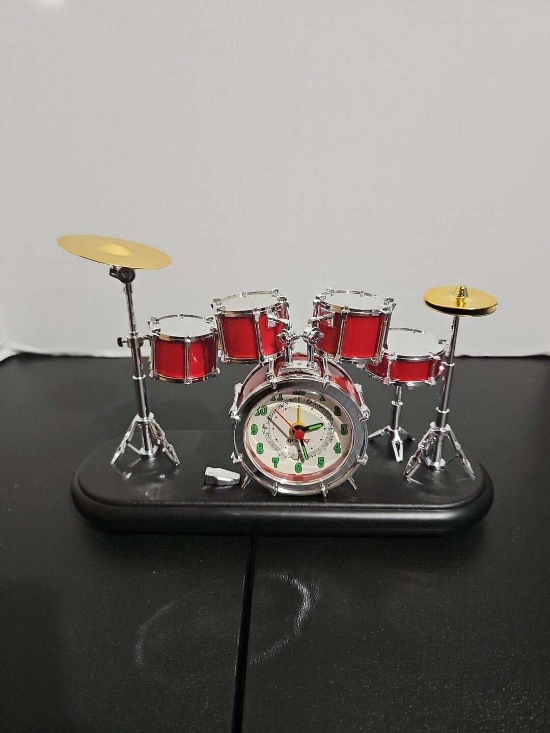 Universal Percussion Drum Set Alarm Clock Works As Is Should 