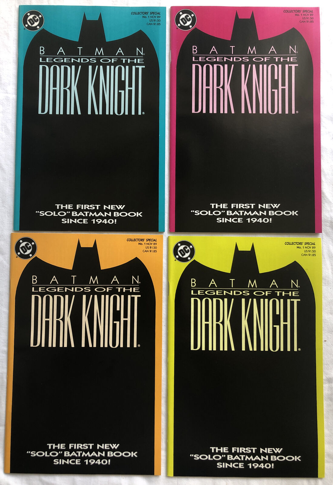 Batman: Legends of the Dark Knight #1 ALL COVERS (1989, DC Comics)