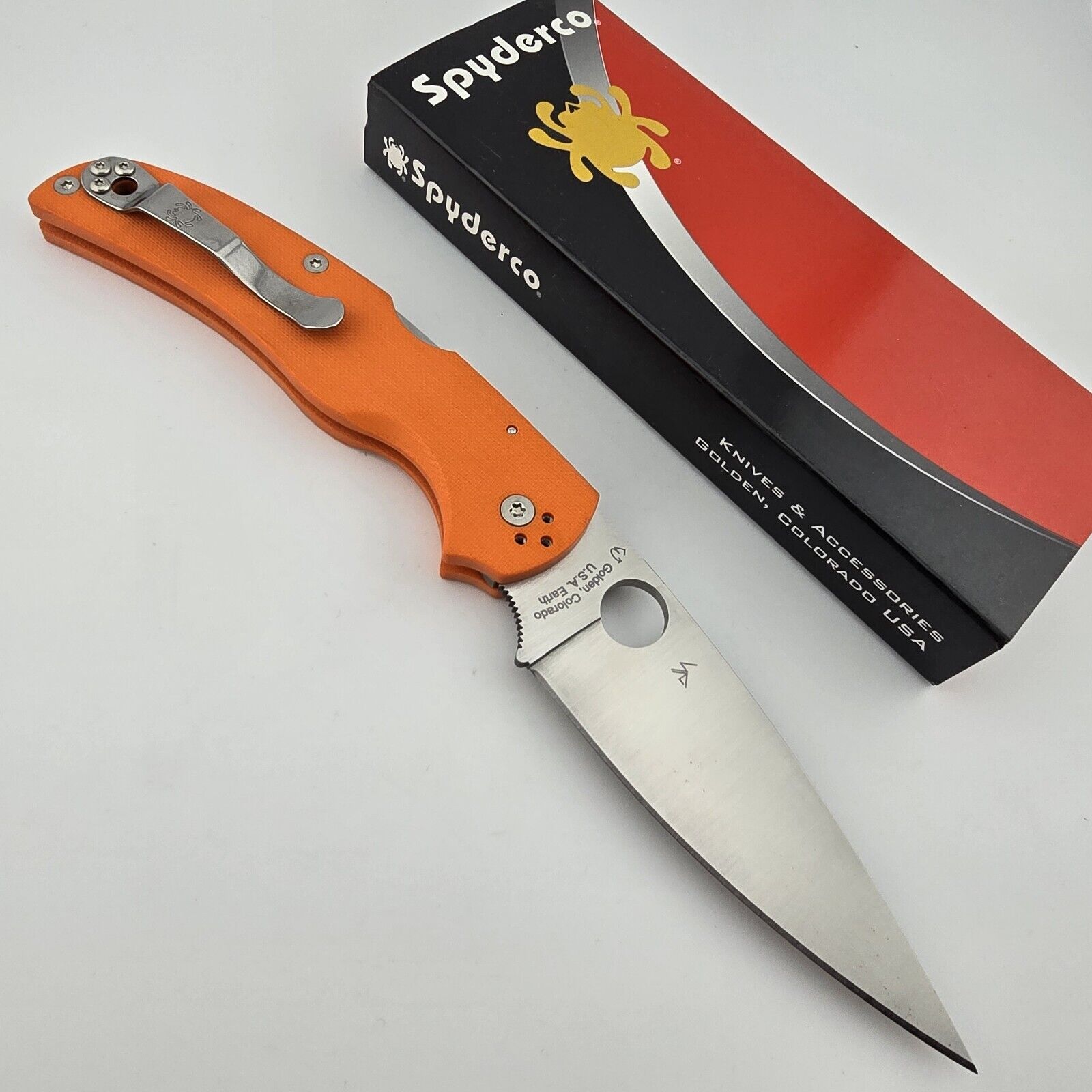 Spyderco Native Chief Folder CTS XHP Blade Steel Orange G10 C244GOR SPRINT RUN
