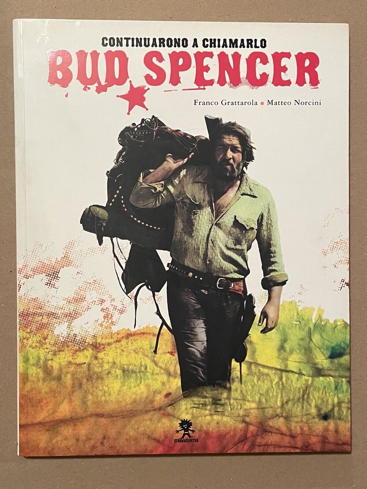 Bud Spencer - 100 % original signed book, autograph. CONTINUARONO A CHIAMARLO