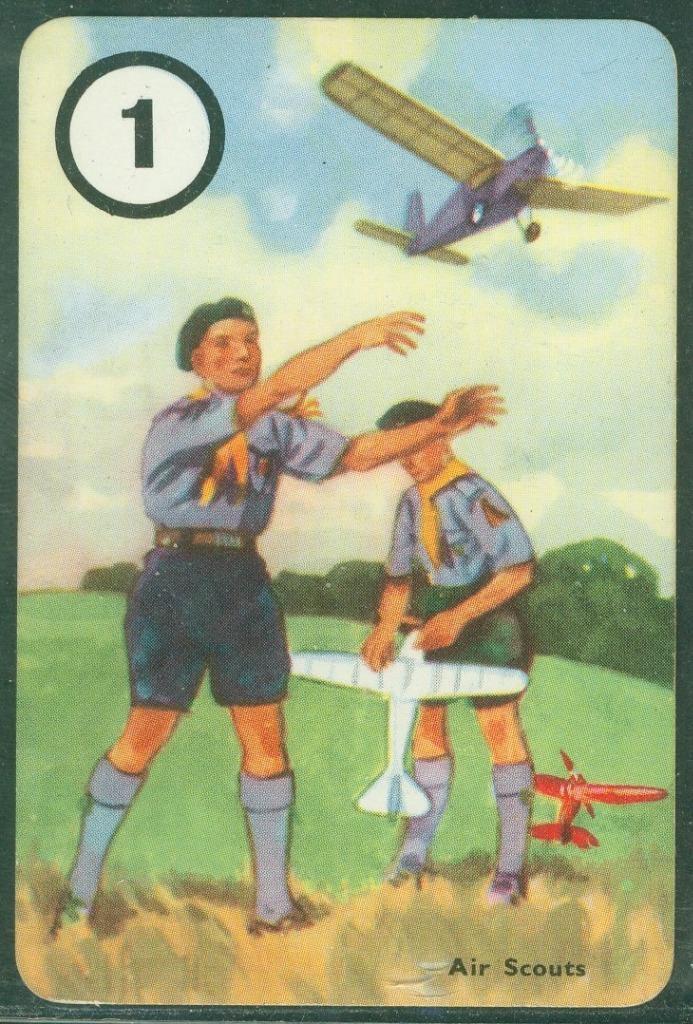 1955 Pepys, Scouting card game (Boy Scouts), # 1, Air Scouts