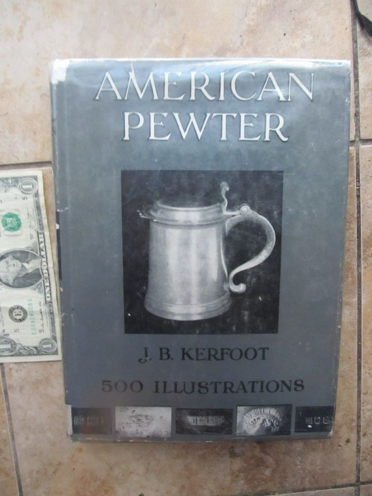 Rare 1924 Antique American Pewter Reference Book, Kerfoot, Makers & Marks, Gift