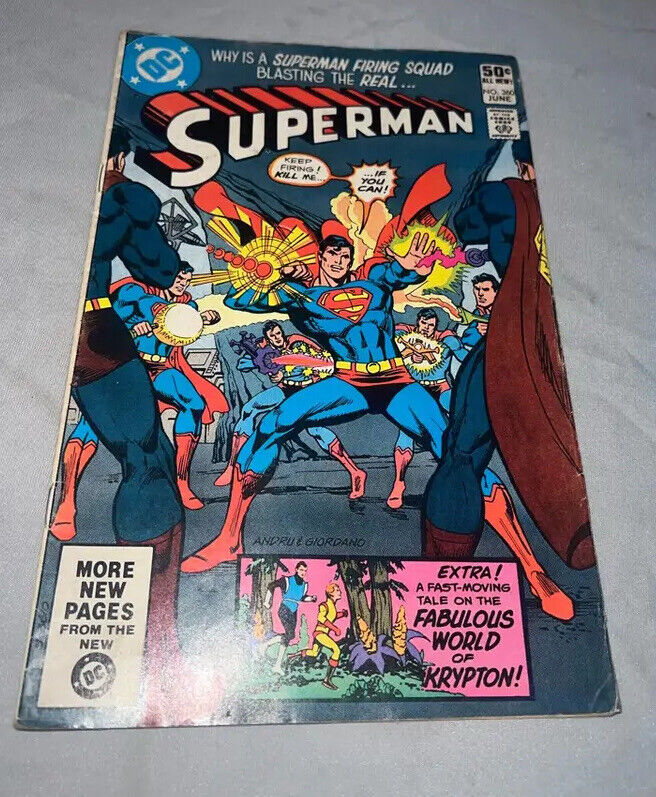 Superman #360 Comic Book Fabulous World Of Krypton DC Comics 1981
