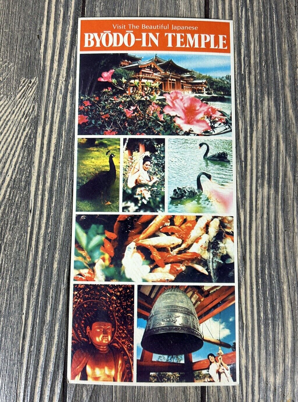 Vintage Visit The Beautiful Japanese Byodo In Temple Advertisement
