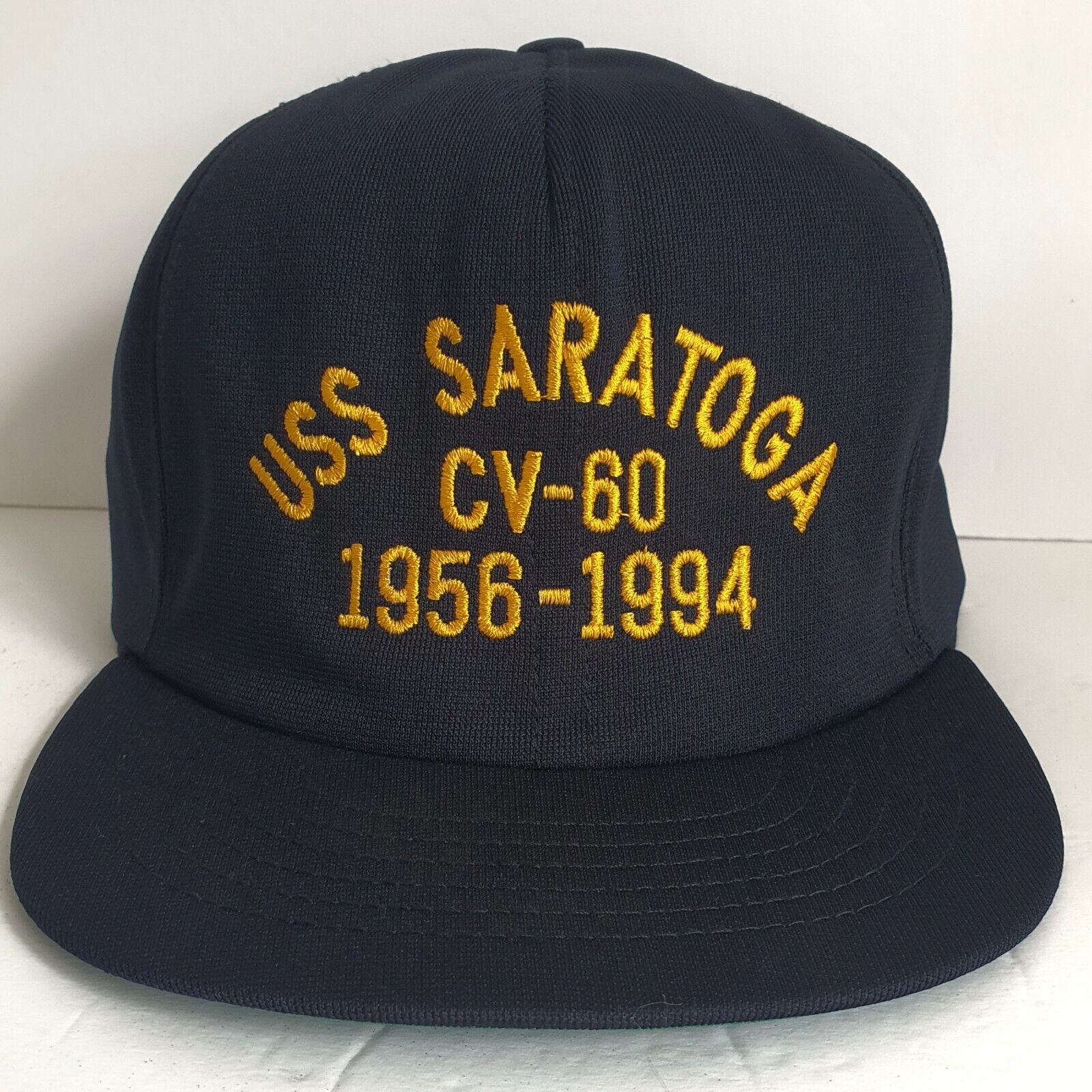 Vintage USS Saratoga CV-60 Hat Black  SnapBack Cap Adjustable One Size Fits All 