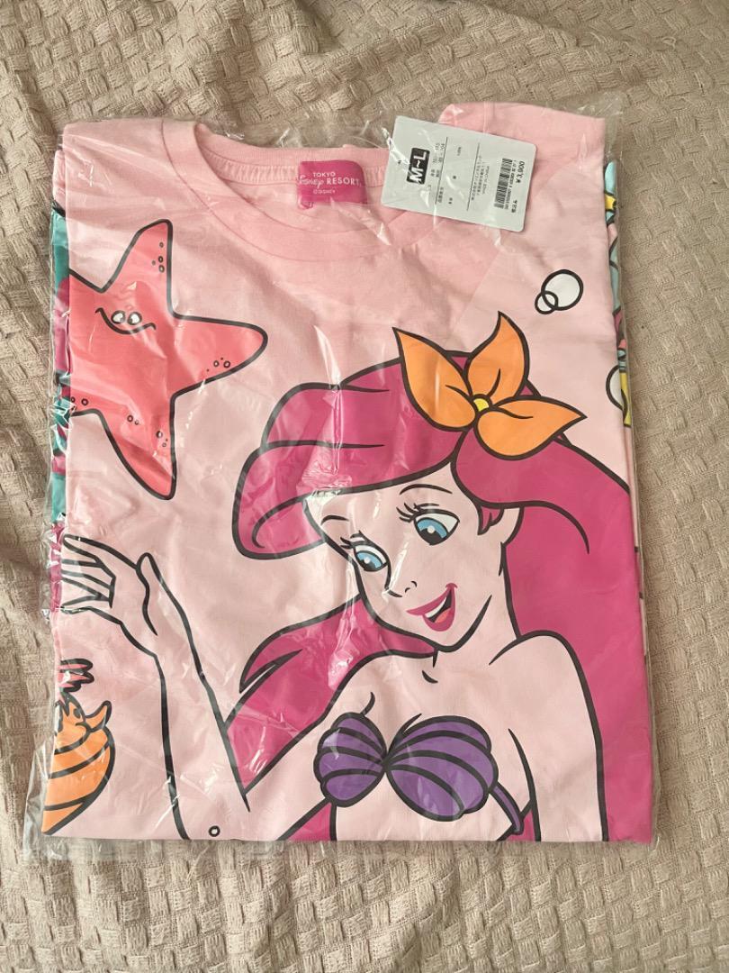 Pre-Order Tokyo Disney Resort 2019 T-Shirts Ariel For Ladies Big Silhouette
