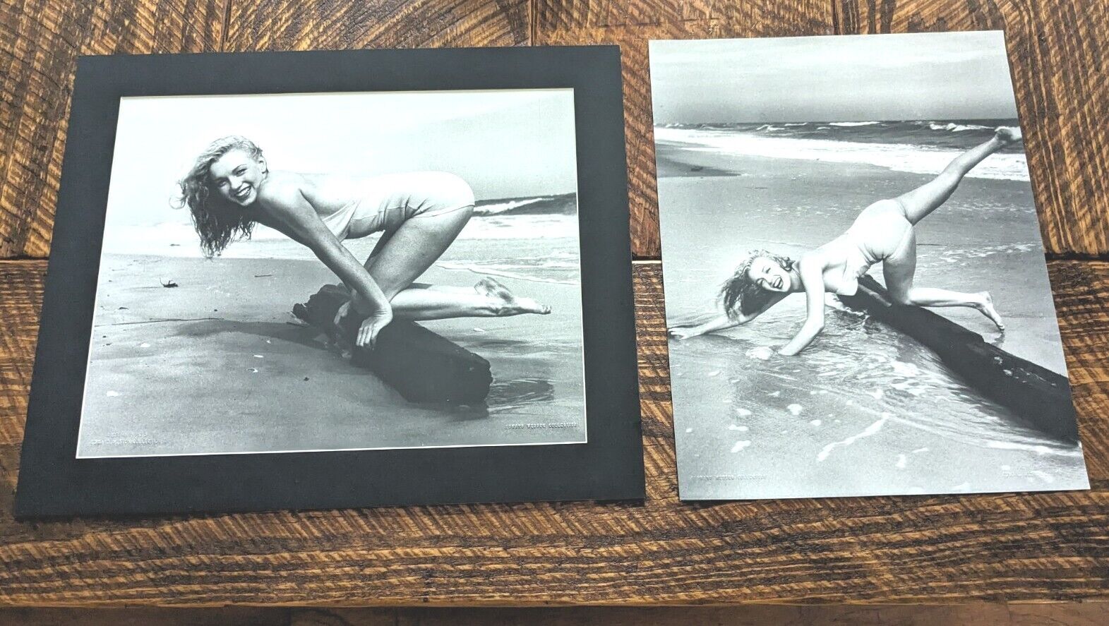 Marilyn Monroe Beach Photos Andre de Dienes, Edward Weston Collection Set Of 2