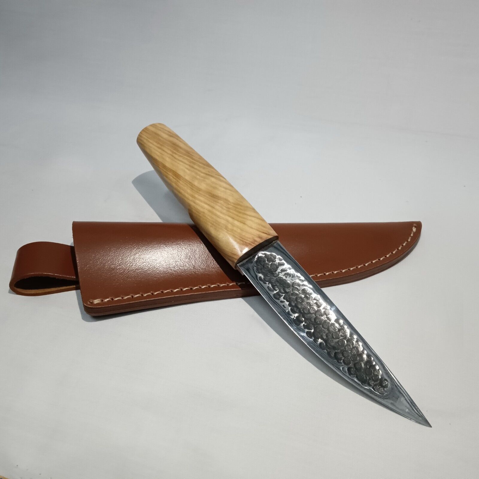 Handmade Yakutian knife, Yakut Knife variation Forged Carbon steel blade