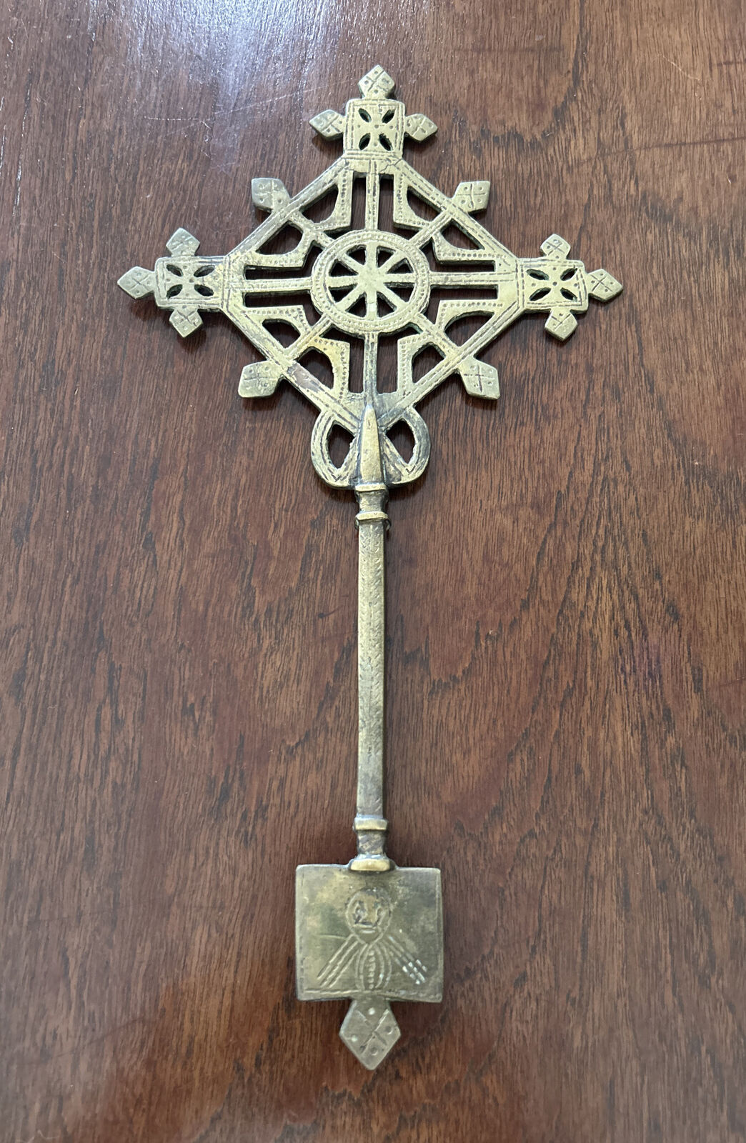 Handmade Ethiopian Hand Cross  Orthodox Coptic Christian Blessing Decoration 13”