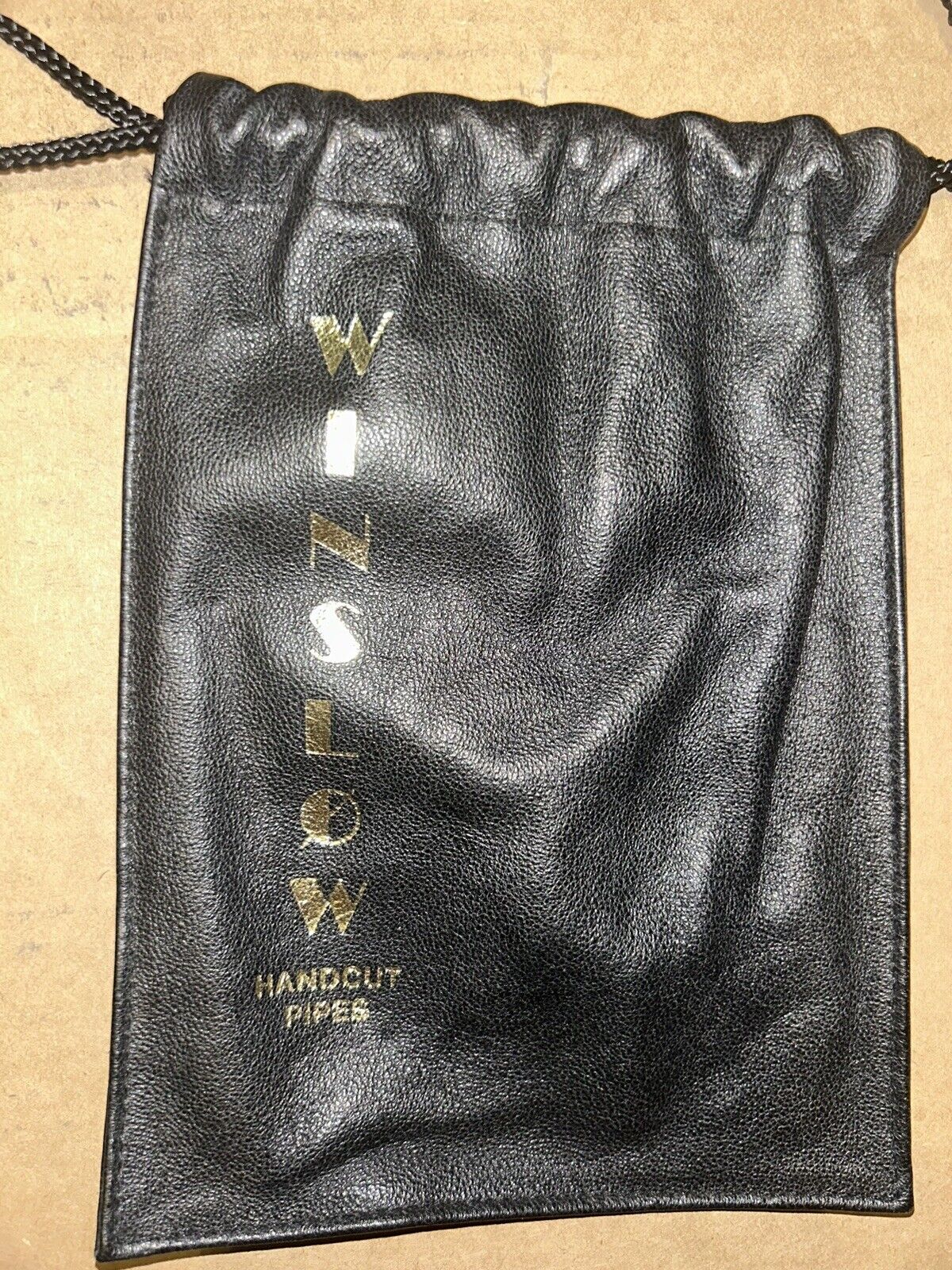 Winslow pipe bag Gold Letters Hand cut Pipe Accessories Bag w/ Drawstrings