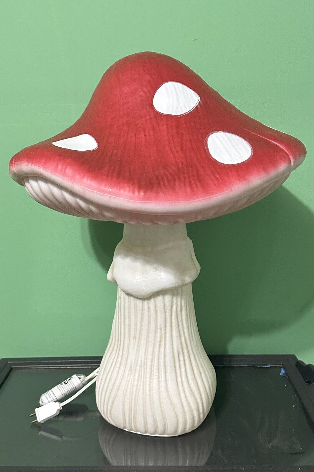 Exclusive CRACKER BARREL Red Mushroom with Dots Blow Mold 24” Plug In - Sold Out