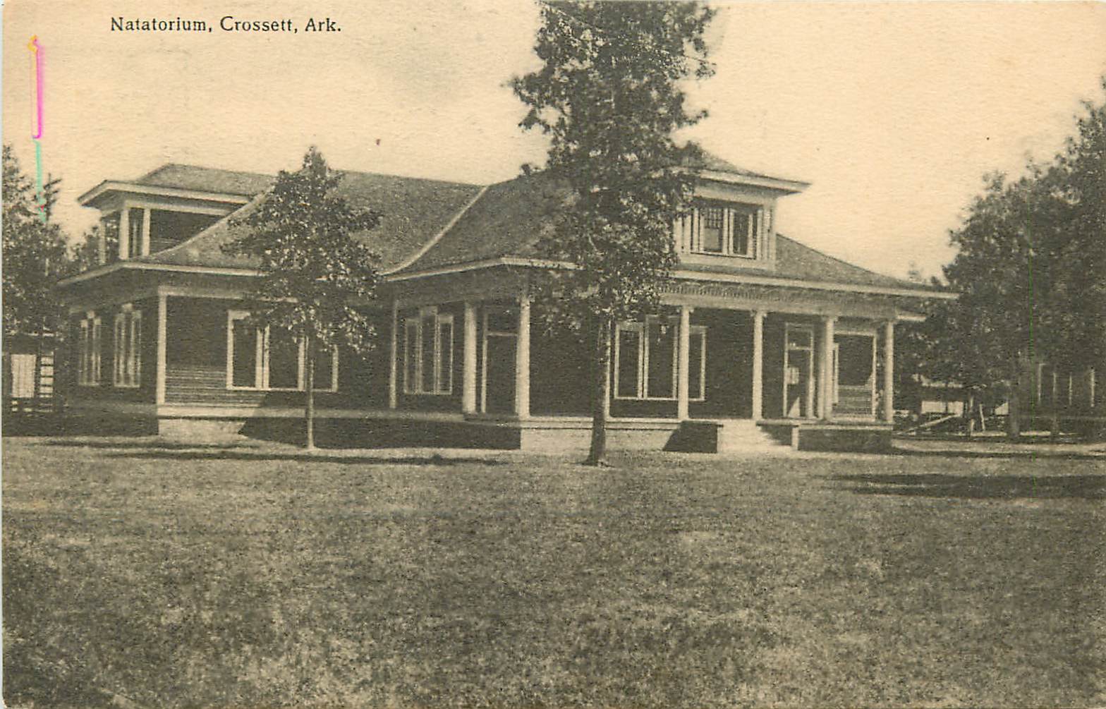 Arkansas, AR, Crossett, Natatorium 1940\'s Postcard