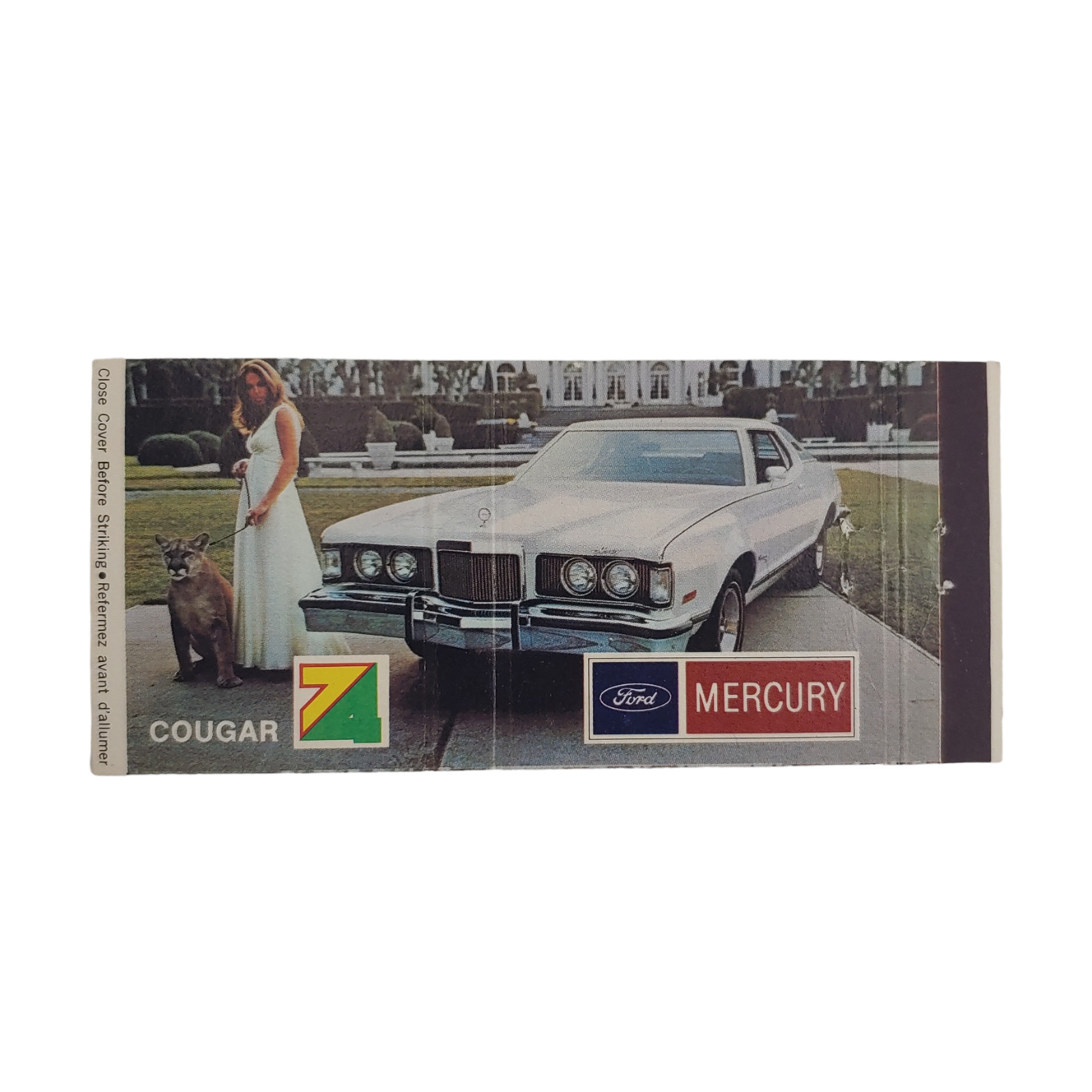 Vintage Matchbook Cover 1974 Mercury Cougar - Jack Hay Motors Limited