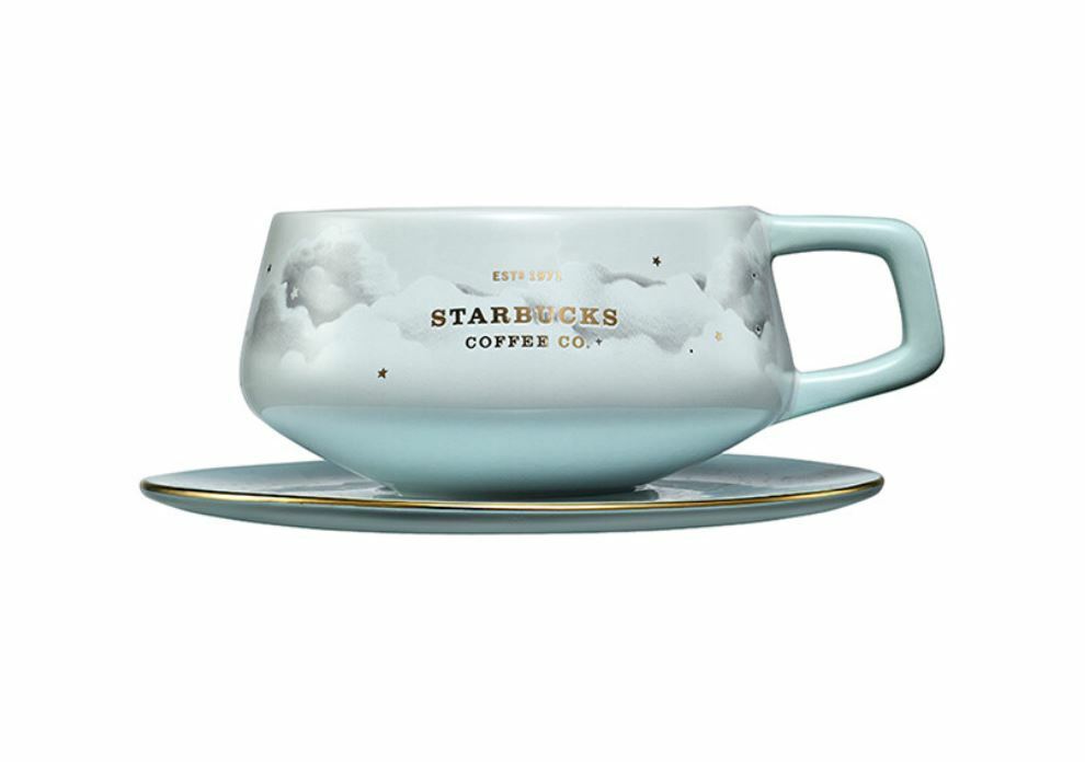 Starbucks korea 2020 summer promotion 3 Galaxy mug and saucer 240ml