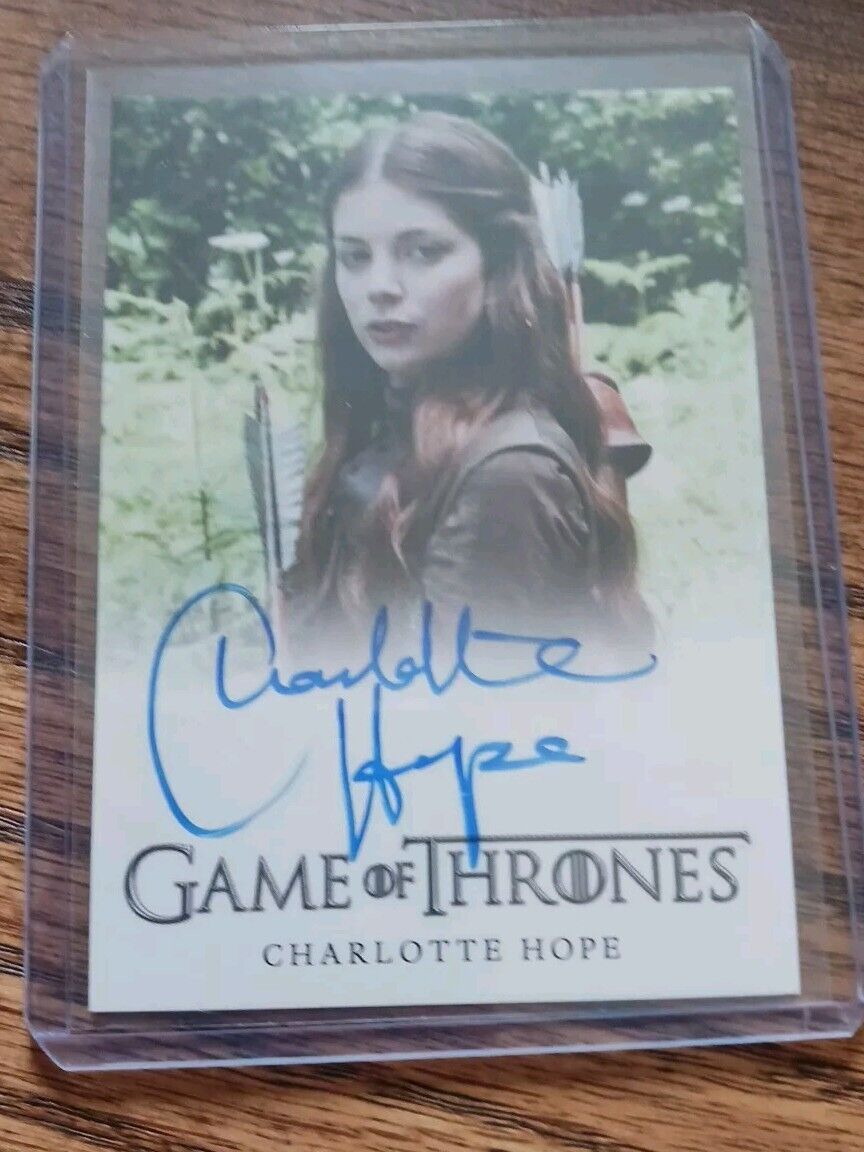 2015 Game Of Thrones Season 6 Charlotte Hope as Myranda Autographed Card Auto