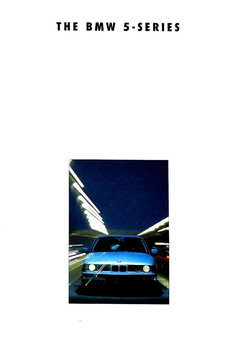 1993 BMW 5 SERIES PRESTIGE SALES BROCHURE CATALOG ~ 42 PAGES ~ 8.25