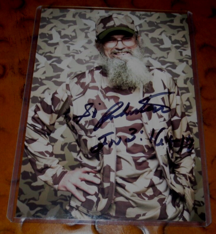 Uncle Si Robertson signed autographed photo A&E Duck Dynasty Going Si-Ral