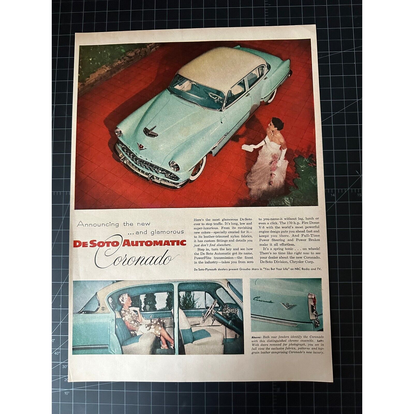 Vintage 1954 DeSoto Auto Print Ad