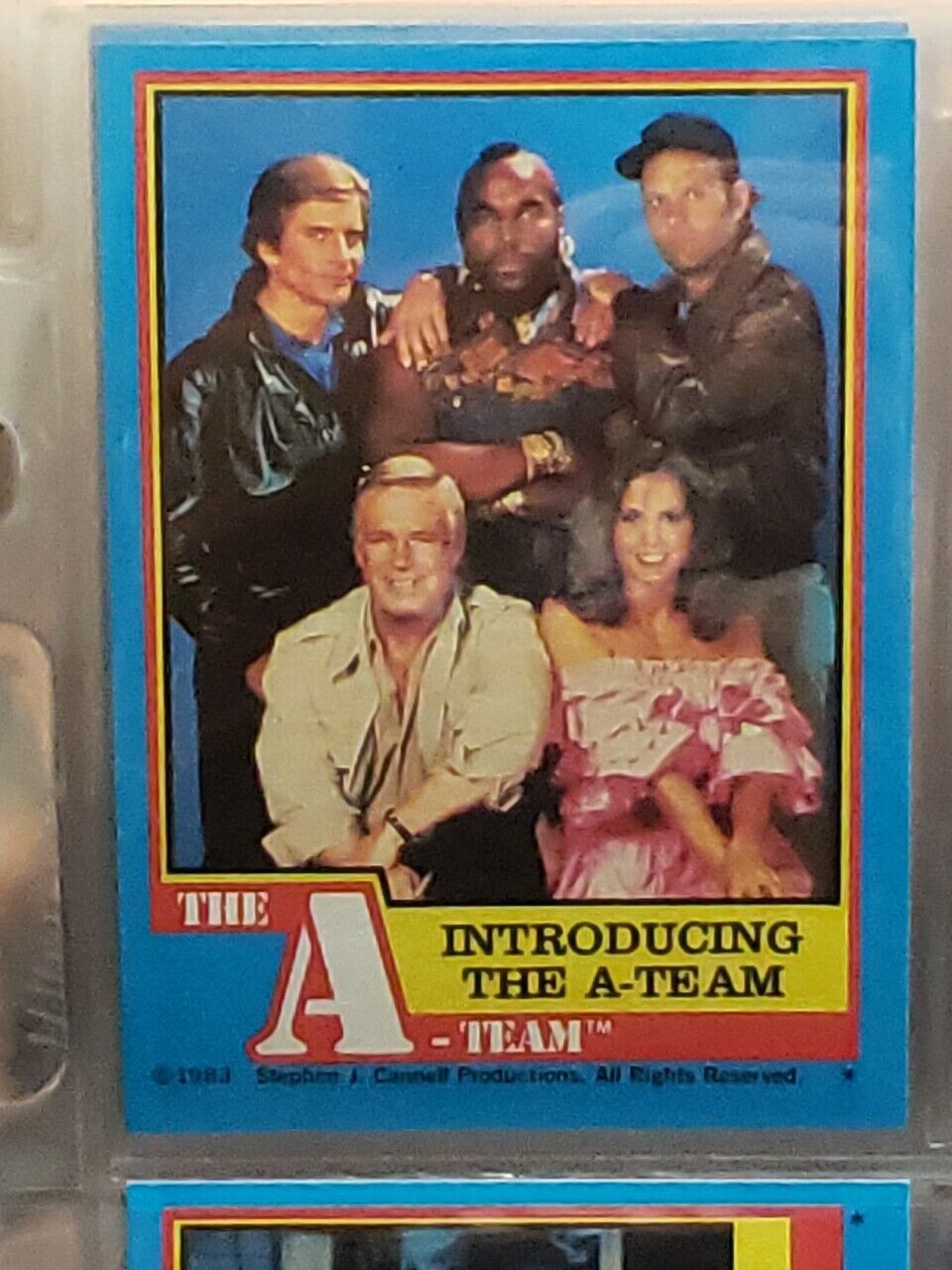 1983 TOPPS THE A-TEAM COMPLETE TRADING CARD BASE SET 1-66   1-12 STICKERS