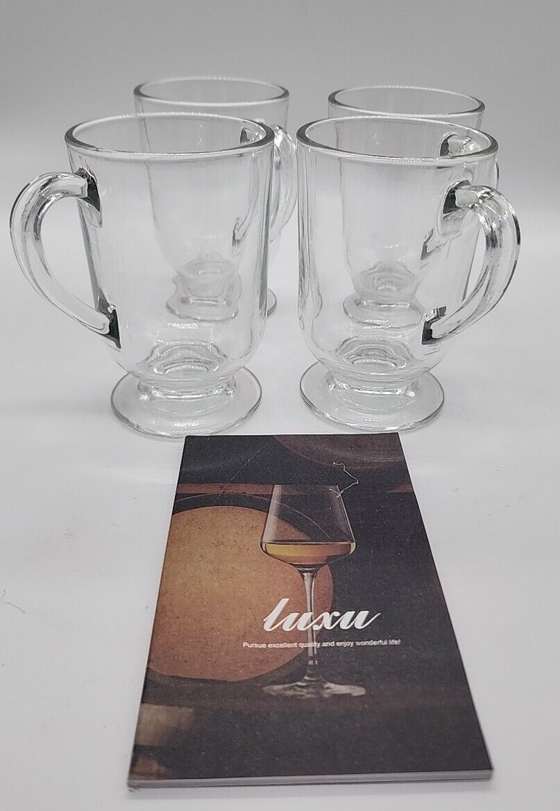 LUXU Home Set Of 4 Irish Coffee Glasses 10.5 Oz