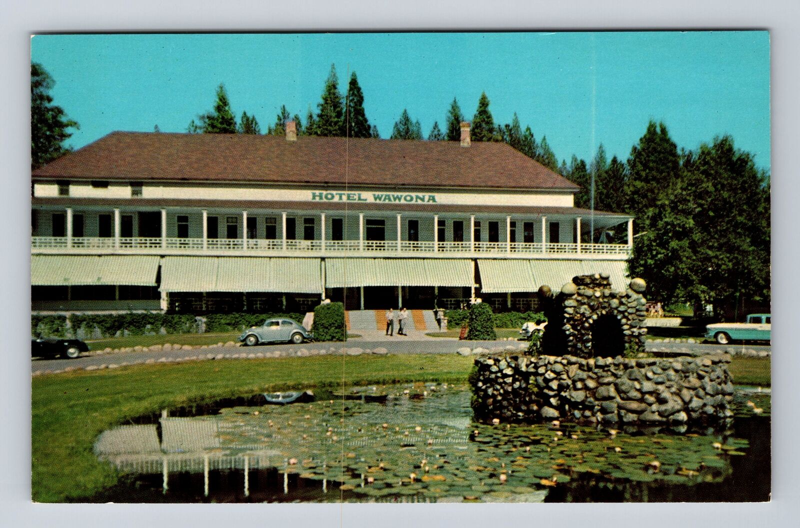 Yosemite National Park, Hotel Wawona, Antique Vintage Postcard