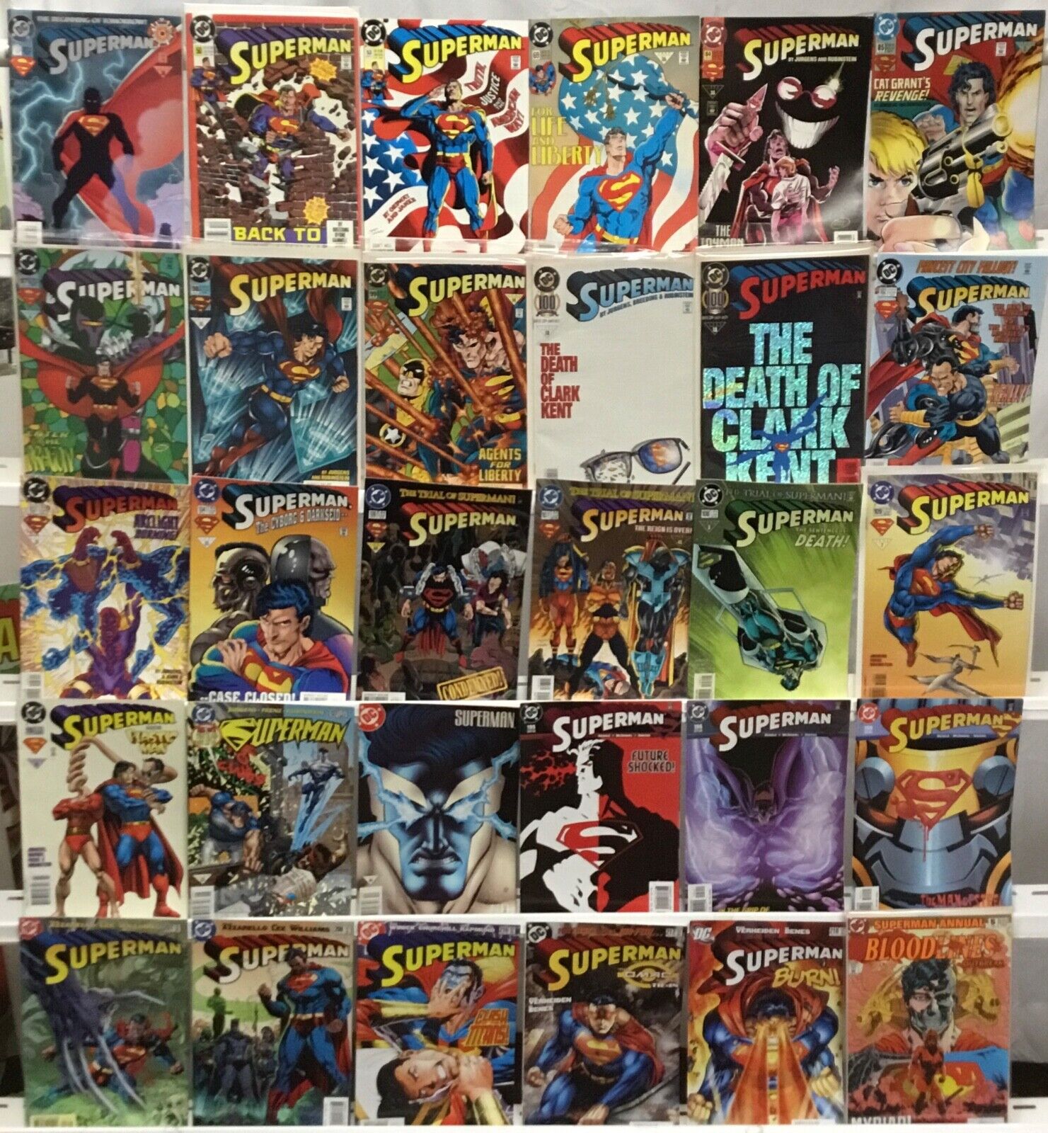 DC Comics Superman 2nd Series Comic Book Lot of 30